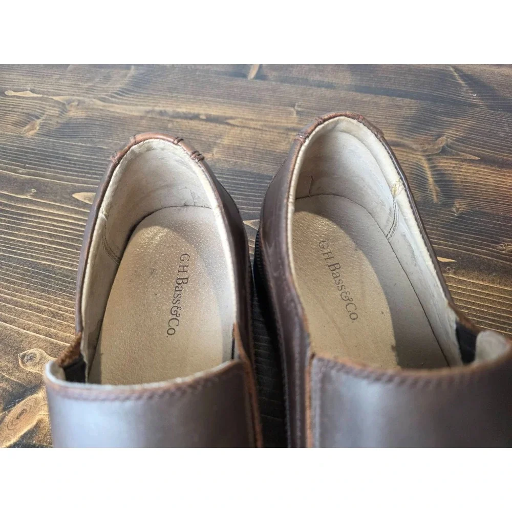 G.H.‎ Bass & Co Leather Loafers Shoes Size 11.5 M Brown 2430-200
